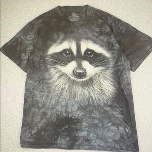 Gray Raccoon Graphic Men's T-Shirt